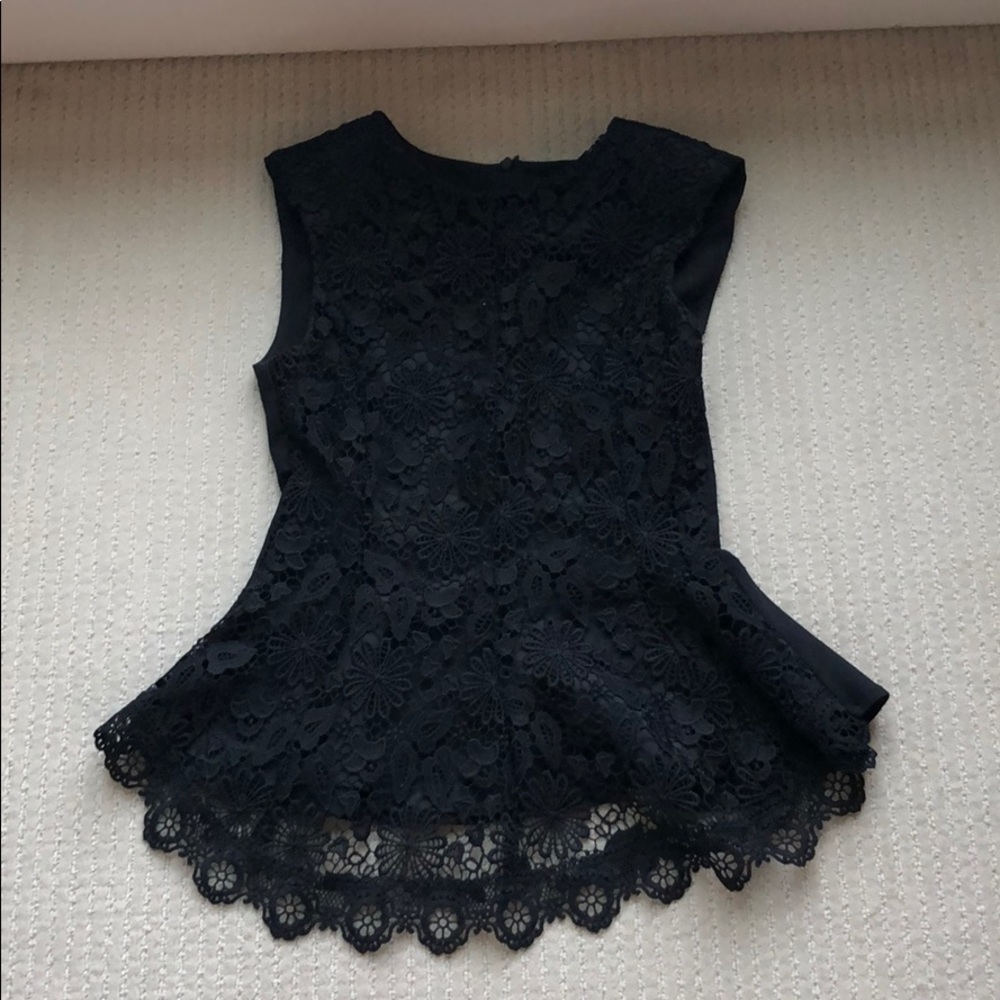 Zara lace peplum top